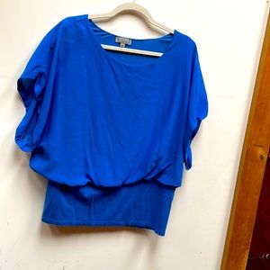 Joseph A royal blue dolman short sleeved top